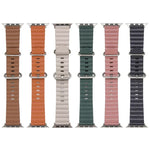 Armband im Ocean-Stil aus Leder für Apple Watch Ultra 49 mm / Series 8&7 45 mm / SE 2&6&SE&5&4 44 mm / 3&2&1 42 mm, für Apple Watch Ultra 49 mm / Series 8&7 45 mm /, für Apple Watch Series 8&7 41 mm / SE 2&6&SE&5&4 40 mm / 3&2&1 38 mm