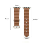 Armband im Ocean-Stil aus Leder für Apple Watch Ultra 49 mm / Series 8&7 45 mm / SE 2&6&SE&5&4 44 mm / 3&2&1 42 mm, für Apple Watch Ultra 49 mm / Series 8&7 45 mm /, für Apple Watch Series 8&7 41 mm / SE 2&6&SE&5&4 40 mm / 3&2&1 38 mm