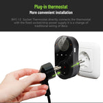 Steckbarer LCD Thermostat, EU Stecker, Mit WiFi, Ohne WiFi