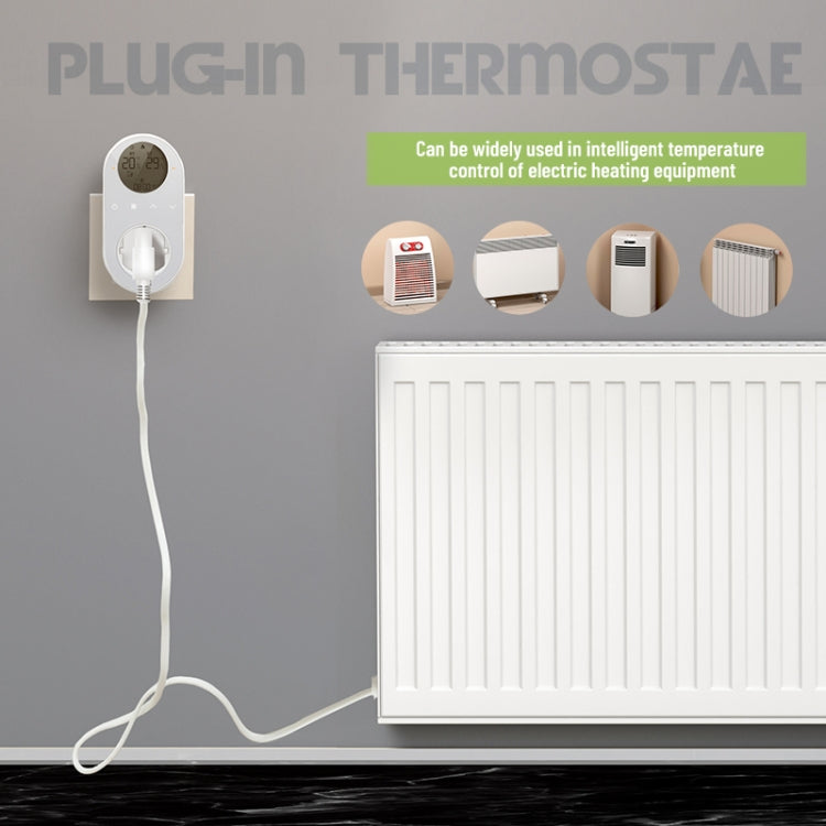Steckbarer LCD Thermostat, EU Stecker, Mit WiFi, Ohne WiFi