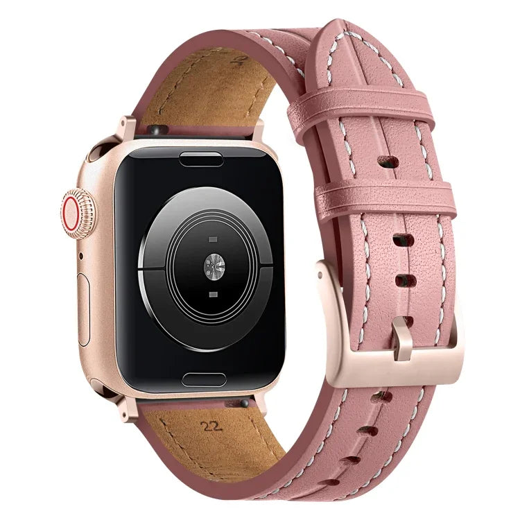 Geriffeltes Lederarmband, Für Apple Watch Ultra 49mm / Series 8&7 45mm / SE 2&6&SE&5&4 44mm / 3&2&1 42mm, Für Apple Watch Ultra 49mm / Series 8&7 45mm /, Für Apple Watch Series 8&7 41mm / SE 2&6&SE&5&4 40mm / 3&2&1 38mm