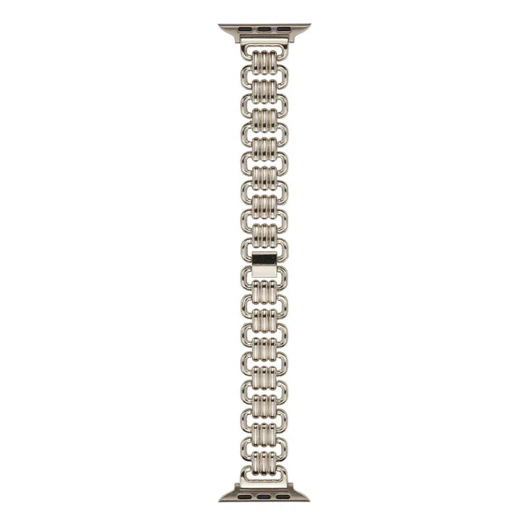 U-förmiges Metallarmband für Apple Watch Ultra (49 mm), Series 8 &amp; 7 (45 mm), SE 2 &amp; 6, SE, 5 &amp; 4 (44 mm), 3 &amp; 2 &amp; 1 (42 mm) und Series 8 &amp; 7 (41 mm), SE 2 &amp; 6, SE, 5 &amp; 4 (40 mm) sowie 3 &amp; 2 &amp; 1 (38 mm).