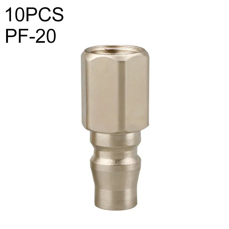 10 Stück C-Typ selbstsichernde pneumatische Schnellkupplung, PF-20, PH-20, PM-20, PP-20, SF-20, SH-20, SM-20, SP-20, PF-30, PH-30, PM-30, PP-30, SF-30, SH-30, SM-30, SP-30, PF-40, PH-40, PM-40, PP-40, SF-40, SH-40, SM-40, SP-40, SF+PF-20, SF+PF-30, SF+PF-