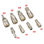 10 Stück C-Typ selbstsichernde pneumatische Schnellkupplung, PF-20, PH-20, PM-20, PP-20, SF-20, SH-20, SM-20, SP-20, PF-30, PH-30, PM-30, PP-30, SF-30, SH-30, SM-30, SP-30, PF-40, PH-40, PM-40, PP-40, SF-40, SH-40, SM-40, SP-40, SF+PF-20, SF+PF-30, SF+PF-