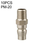 10 Stück C-Typ selbstsichernde pneumatische Schnellkupplung, PF-20, PH-20, PM-20, PP-20, SF-20, SH-20, SM-20, SP-20, PF-30, PH-30, PM-30, PP-30, SF-30, SH-30, SM-30, SP-30, PF-40, PH-40, PM-40, PP-40, SF-40, SH-40, SM-40, SP-40, SF+PF-20, SF+PF-30, SF+PF-