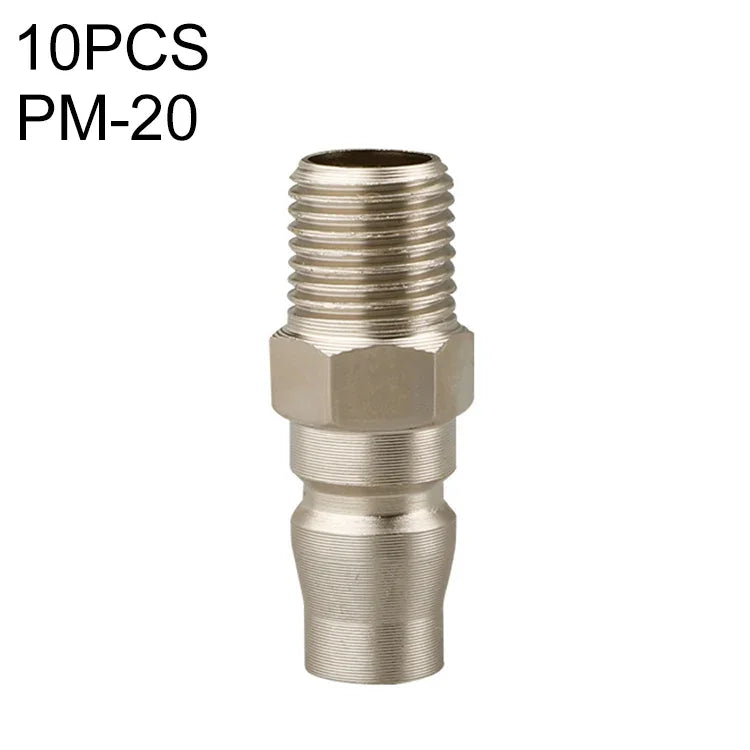 10 Stück C-Typ selbstsichernde pneumatische Schnellkupplung, PF-20, PH-20, PM-20, PP-20, SF-20, SH-20, SM-20, SP-20, PF-30, PH-30, PM-30, PP-30, SF-30, SH-30, SM-30, SP-30, PF-40, PH-40, PM-40, PP-40, SF-40, SH-40, SM-40, SP-40, SF+PF-20, SF+PF-30, SF+PF-