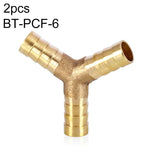 LAIZE 2 Stücke Pagode Y-Typ Pneumatik-Komponenten Dreiweg, Kaliber: 12mm, 6mm, 8mm, 10mm, 12mm