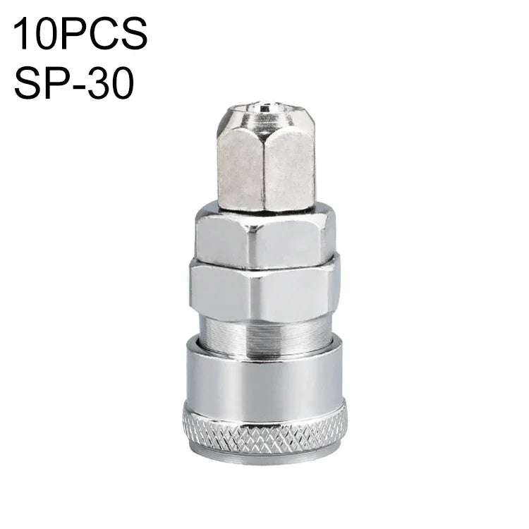 10pcs C-type Self-lock Air Tube Pneumatic Quick Fitting Connector, PF-20, PF-30, PF-40, PH-20, PH-30, PH-40, PM-20, PM-30, PM-40, PP-20, PP-30, PP-40, SF-20, SF-30, SF-40, SH-20, SH-30, SH-40, SM-20, SM-30, SM-40, SP-20, SP-30, SP-40, SF+PF-20, SF+PF-3...