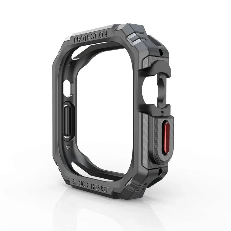 Stoßfeste Schutzhülle aus TPU und PC-Kohlefaser für Apple Watch, Ultra 3 / 2 / 1 (49 mm)