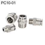 LAIZE vernickelter Kupfer-Außengewinde gerader pneumatischer Schnellverbinder, PC4-01, PC4-02, PC4-M5, PC6-01, PC6-02, PC6-03, PC6-04, PC6-M5, PC8-01, PC8-02, PC8-03, PC8-04, PC10-01, PC10-02, PC10-03, PC10-04, PC12-01, PC12-02, PC12-03, PC12-04, PC14-02