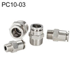 LAIZE vernickelter Kupfer-Außengewinde gerader pneumatischer Schnellverbinder, PC4-01, PC4-02, PC4-M5, PC6-01, PC6-02, PC6-03, PC6-04, PC6-M5, PC8-01, PC8-02, PC8-03, PC8-04, PC10-01, PC10-02, PC10-03, PC10-04, PC12-01, PC12-02, PC12-03, PC12-04, PC14-02