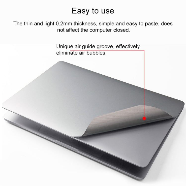 4-in-1 Oberflächenfolie + Unterseitenfolie + Vollschutzfolie + Touchpad-Folie Laptop-Gehäuseschutzaufkleber, Für Retina 12 Zoll A1534, Für Pro 13,3 Zoll A2159, Für Air 13,3 Zoll A1466, Für Pro Retina 13,3 Zoll A1425, Für Pro 15,4 Zoll A1707    ...
