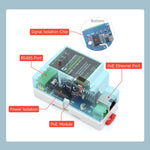 Waveshare Hutschienen RS485 zu RJ45 Serieller Server mit POE-Funktion, 23273