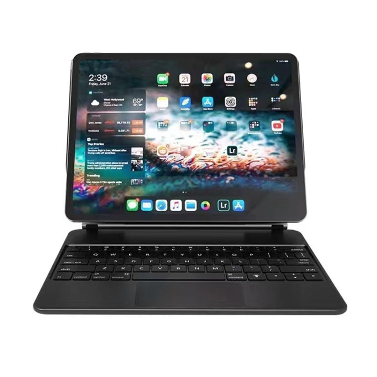 Bluetooth Tastatur Lederhülle mit Touchpad, Für iPad Air 5 / 4 10,9 Zoll, Für iPad Pro 11 Zoll 2021/2020/2018, Für iPad Pro 12,9 Zoll 2021/2020/2018