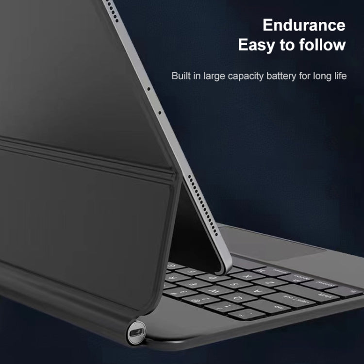 Bluetooth Tastatur Lederhülle mit Touchpad, Für iPad Air 5 / 4 10,9 Zoll, Für iPad Pro 11 Zoll 2021/2020/2018, Für iPad Pro 12,9 Zoll 2021/2020/2018