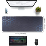 Rutschfeste Gummi-Stoffoberfläche Gaming Mauspad Tastaturunterlage, 60 x 30 x 0,2 cm, 70 x 30 x 0,2 cm