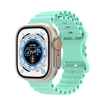Ocean Style Silikonarmband, für Apple Watch Ultra 49mm / Series 8&7 45mm / SE 2&6&SE&5&4 44mm / 3&2&1 42mm, für Apple Watch Series 8&7 41mm / SE 2&6&SE&5&4 40mm / 3&2&1 38mm