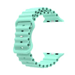 Ocean Style Silikonarmband, für Apple Watch Ultra 49mm / Series 8&7 45mm / SE 2&6&SE&5&4 44mm / 3&2&1 42mm, für Apple Watch Series 8&7 41mm / SE 2&6&SE&5&4 40mm / 3&2&1 38mm