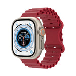Ocean Style Silikonarmband, für Apple Watch Ultra 49mm / Series 8&7 45mm / SE 2&6&SE&5&4 44mm / 3&2&1 42mm, für Apple Watch Series 8&7 41mm / SE 2&6&SE&5&4 40mm / 3&2&1 38mm