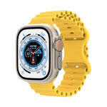 Ocean Style Silikonarmband, für Apple Watch Ultra 49mm / Series 8&7 45mm / SE 2&6&SE&5&4 44mm / 3&2&1 42mm, für Apple Watch Series 8&7 41mm / SE 2&6&SE&5&4 40mm / 3&2&1 38mm