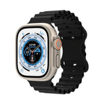 Ocean Style Silikonarmband, für Apple Watch Ultra 49mm / Series 8&7 45mm / SE 2&6&SE&5&4 44mm / 3&2&1 42mm, für Apple Watch Series 8&7 41mm / SE 2&6&SE&5&4 40mm / 3&2&1 38mm