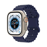 Ocean Style Silikonarmband, für Apple Watch Ultra 49mm / Series 8&7 45mm / SE 2&6&SE&5&4 44mm / 3&2&1 42mm, für Apple Watch Series 8&7 41mm / SE 2&6&SE&5&4 40mm / 3&2&1 38mm