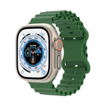 Ocean Style Silikonarmband, für Apple Watch Ultra 49mm / Series 8&7 45mm / SE 2&6&SE&5&4 44mm / 3&2&1 42mm, für Apple Watch Series 8&7 41mm / SE 2&6&SE&5&4 40mm / 3&2&1 38mm