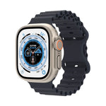 Ocean Style Silikonarmband, für Apple Watch Ultra 49mm / Series 8&7 45mm / SE 2&6&SE&5&4 44mm / 3&2&1 42mm, für Apple Watch Series 8&7 41mm / SE 2&6&SE&5&4 40mm / 3&2&1 38mm