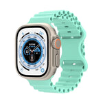 Ocean Style Silikonarmband, für Apple Watch Ultra 49mm / Series 8&7 45mm / SE 2&6&SE&5&4 44mm / 3&2&1 42mm, für Apple Watch Series 8&7 41mm / SE 2&6&SE&5&4 40mm / 3&2&1 38mm