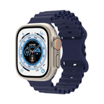 Ocean Style Silikonarmband, für Apple Watch Ultra 49mm / Series 8&7 45mm / SE 2&6&SE&5&4 44mm / 3&2&1 42mm, für Apple Watch Series 8&7 41mm / SE 2&6&SE&5&4 40mm / 3&2&1 38mm