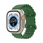 Ocean Style Silikonarmband, für Apple Watch Ultra 49mm / Series 8&7 45mm / SE 2&6&SE&5&4 44mm / 3&2&1 42mm, für Apple Watch Series 8&7 41mm / SE 2&6&SE&5&4 40mm / 3&2&1 38mm