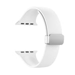 Silikon-Uhrenarmband mit Faltschließe, passend für Apple Watch Ultra (49 mm), Apple Watch Series 8 &amp; 7 (45 mm), SE 2 &amp; 6 &amp; SE 5 &amp; 4 (44 mm) sowie 3 &amp; 2 &amp; 1 (42 mm).