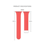 Silikon-Uhrenarmband mit Faltschließe, passend für Apple Watch Ultra (49 mm), Apple Watch Series 8 &amp; 7 (45 mm), SE 2 &amp; 6 &amp; SE 5 &amp; 4 (44 mm) sowie 3 &amp; 2 &amp; 1 (42 mm).