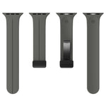 Einfarbiges Silikonarmband, für Apple Watch Ultra 49mm / Series 8&7 45mm / SE 2&6&SE&5&4 44mm, für Apple Watch Series 8&7 41mm / SE 2&6&SE&5&4 40mm / 3&2&1 38mm
