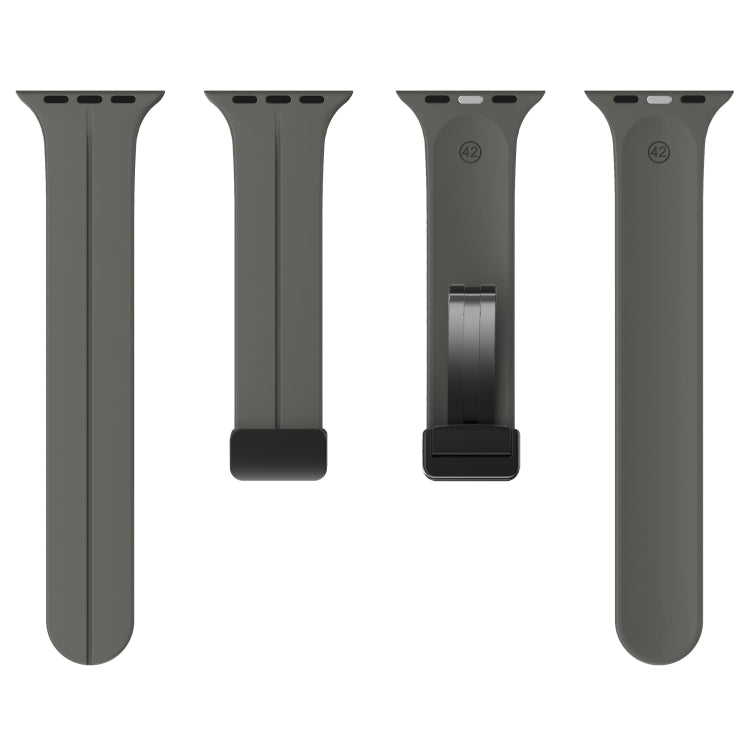 Einfarbiges Silikonarmband, für Apple Watch Ultra 49mm / Series 8&7 45mm / SE 2&6&SE&5&4 44mm, für Apple Watch Series 8&7 41mm / SE 2&6&SE&5&4 40mm / 3&2&1 38mm