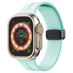 Solid Color Silicone Watch Band, For Apple Watch Ultra 49mm / Series 8&7 45mm / SE 2&6&SE&5&4 44mm, For Apple Watch Series 8&7 41mm / SE 2&6&SE&5&4 40mm / 3&2&1 38mm