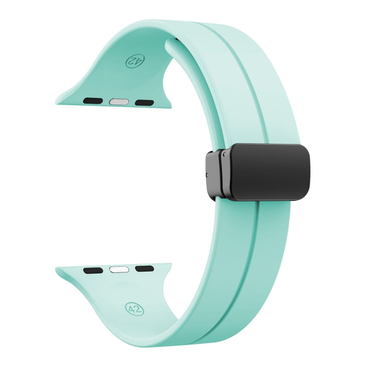 Solid Color Silicone Watch Band, For Apple Watch Series 8&7 41mm / SE 2&6&SE&5&4 40mm / 3&2&1 38mm, For Apple Watch Ultra 49mm / Series 8&7 45mm / SE 2&6&SE&5&4 44mm