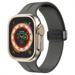 Einfarbiges Silikonarmband, für Apple Watch Ultra 49mm / Series 8&7 45mm / SE 2&6&SE&5&4 44mm, für Apple Watch Series 8&7 41mm / SE 2&6&SE&5&4 40mm / 3&2&1 38mm