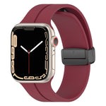 Einfarbiges Silikonarmband, für Apple Watch Ultra 49mm / Series 8&7 45mm / SE 2&6&SE&5&4 44mm, für Apple Watch Series 8&7 41mm / SE 2&6&SE&5&4 40mm / 3&2&1 38mm