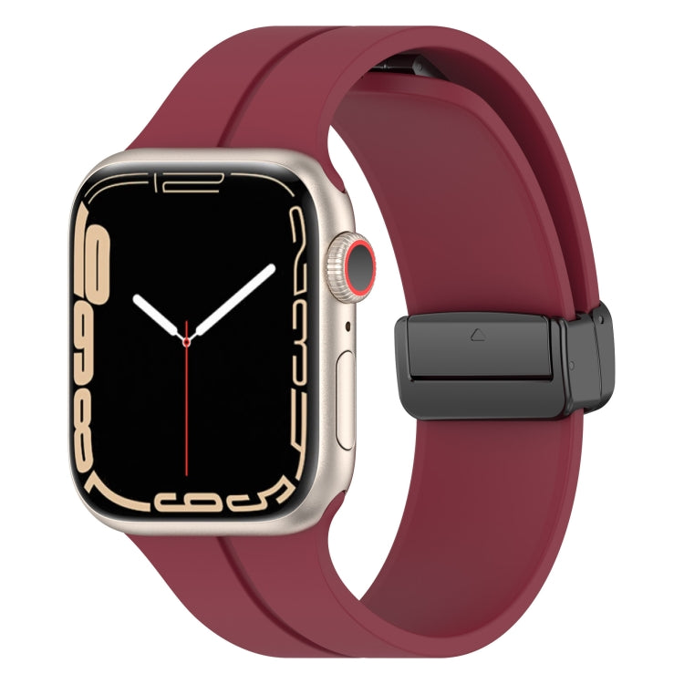 Einfarbiges Silikonarmband, für Apple Watch Ultra 49mm / Series 8&7 45mm / SE 2&6&SE&5&4 44mm, für Apple Watch Series 8&7 41mm / SE 2&6&SE&5&4 40mm / 3&2&1 38mm