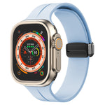 Einfarbiges Silikonarmband, für Apple Watch Ultra 49mm / Series 8&7 45mm / SE 2&6&SE&5&4 44mm, für Apple Watch Series 8&7 41mm / SE 2&6&SE&5&4 40mm / 3&2&1 38mm
