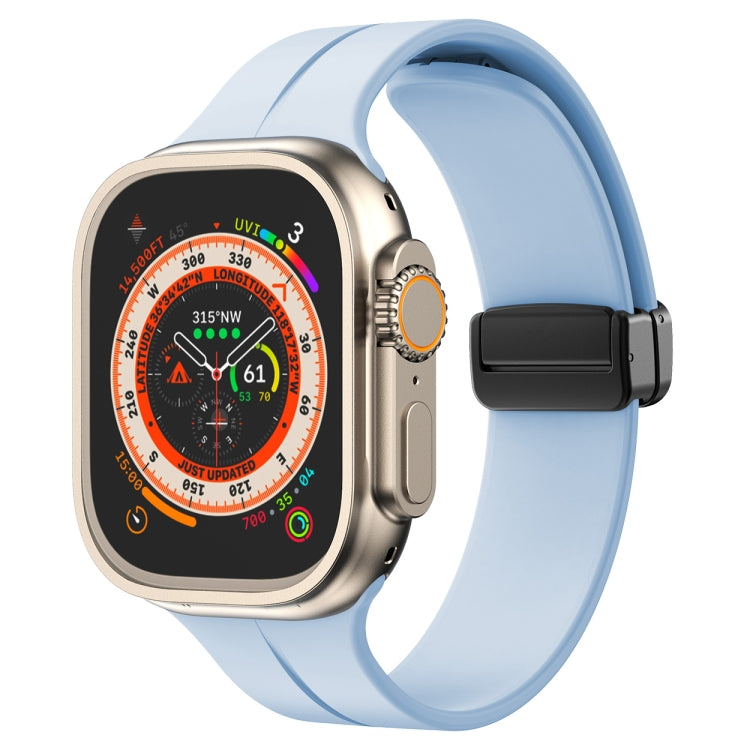 Einfarbiges Silikonarmband, für Apple Watch Ultra 49mm / Series 8&7 45mm / SE 2&6&SE&5&4 44mm, für Apple Watch Series 8&7 41mm / SE 2&6&SE&5&4 40mm / 3&2&1 38mm