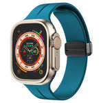 Einfarbiges Silikonarmband, für Apple Watch Ultra 49mm / Series 8&7 45mm / SE 2&6&SE&5&4 44mm, für Apple Watch Series 8&7 41mm / SE 2&6&SE&5&4 40mm / 3&2&1 38mm