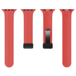 Einfarbiges Silikonarmband, für Apple Watch Ultra 49mm / Series 8&7 45mm / SE 2&6&SE&5&4 44mm, für Apple Watch Series 8&7 41mm / SE 2&6&SE&5&4 40mm / 3&2&1 38mm