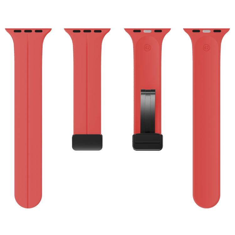 Einfarbiges Silikonarmband, für Apple Watch Ultra 49mm / Series 8&7 45mm / SE 2&6&SE&5&4 44mm, für Apple Watch Series 8&7 41mm / SE 2&6&SE&5&4 40mm / 3&2&1 38mm
