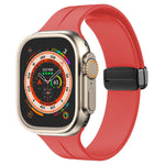 Einfarbiges Silikonarmband, für Apple Watch Ultra 49mm / Series 8&7 45mm / SE 2&6&SE&5&4 44mm, für Apple Watch Series 8&7 41mm / SE 2&6&SE&5&4 40mm / 3&2&1 38mm
