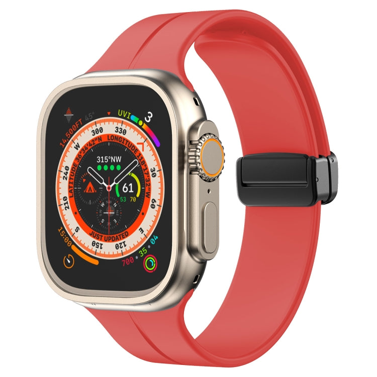 Einfarbiges Silikonarmband, für Apple Watch Ultra 49mm / Series 8&7 45mm / SE 2&6&SE&5&4 44mm, für Apple Watch Series 8&7 41mm / SE 2&6&SE&5&4 40mm / 3&2&1 38mm