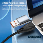 ADC-008 100W USB/Typ-C zu Typ-C + 8 Pin + Micro USB Zwei-zu-Drei Voll kompatibles Schnelllade-Datenkabel, 1,2m, 2m
