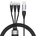ADC-008 100W USB/Typ-C zu Typ-C + 8 Pin + Micro USB Zwei-zu-Drei Voll kompatibles Schnelllade-Datenkabel, 1,2m, 2m