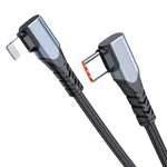 ADC-009 20W USB-C/Type-C auf 8-Pin Doppel-Winkel Datenkabel, 0,4m, 1m, 2m